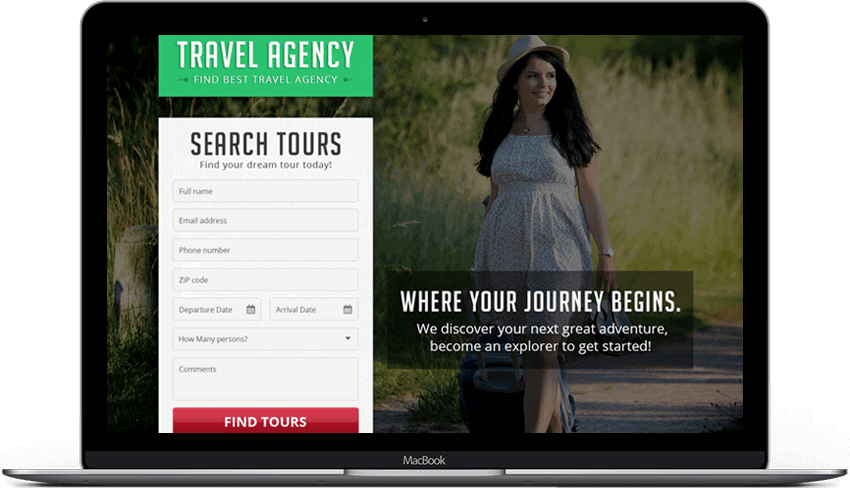 Responsive Travel Agency Landing Page Theme 