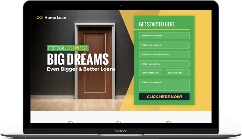 Best Responsive Home Loan Landing Page 