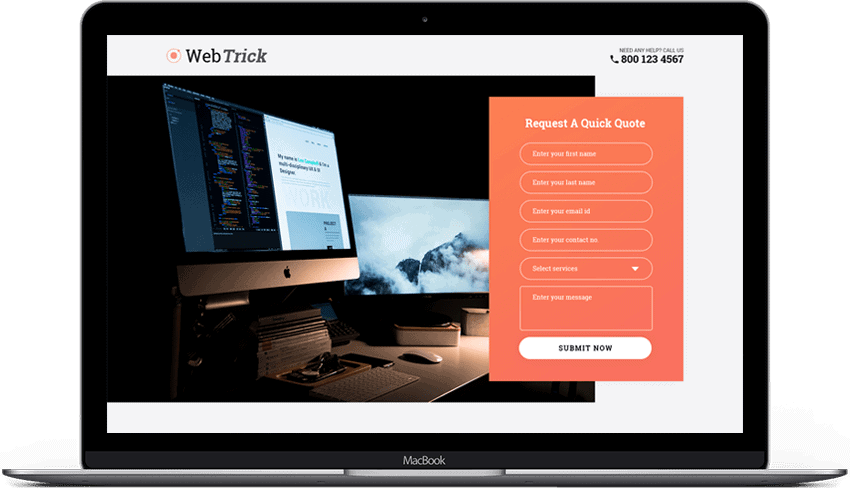 Optimal Web Design Landing Page Theme 